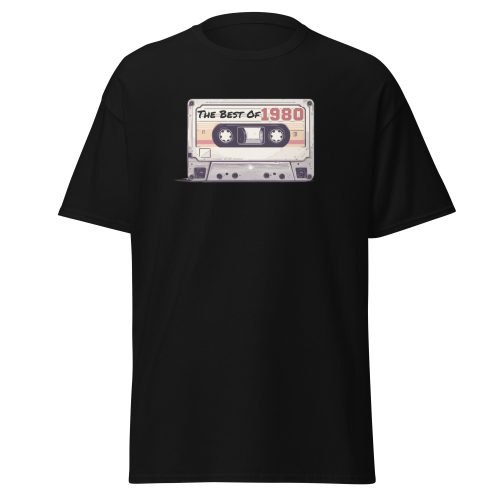 The Best of 1980 Cassette Tape T-shirt Gift for Born in 1980 Present for Men