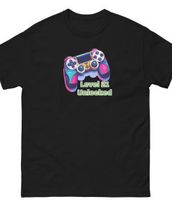 Level 21 Unlocked – 21st Birthday T-shirt For Gamers