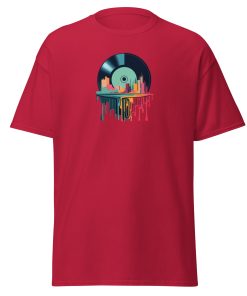 Melting Vinyl Record City T-shirt design