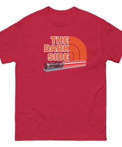 The Dark Side – Red Lightsaber T-shirt for Space Wars Fans