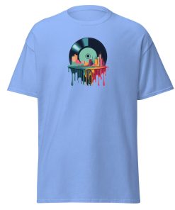 Melting Vinyl Record City T-shirt design