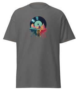 Melting Vinyl Record City T-shirt design