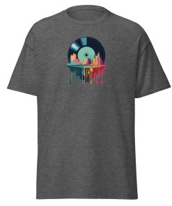 Melting Vinyl Record City T-shirt design