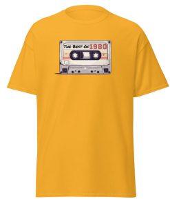 The Best of 1980 Cassette Tape T-shirt Gift for Born in 1980 Present for Men