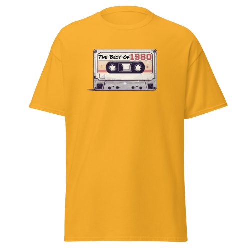 The Best of 1980 Cassette Tape T-shirt Gift for Born in 1980 Present for Men
