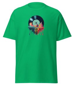 Melting Vinyl Record City T-shirt design