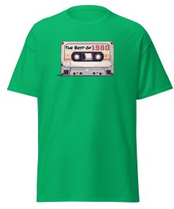 The Best of 1980 Cassette Tape T-shirt Gift for Born in 1980 Present for Men