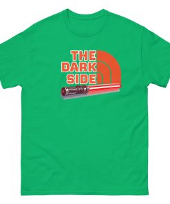 The Dark Side – Red Lightsaber T-shirt for Space Wars Fans