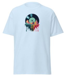 Melting Vinyl Record City T-shirt design