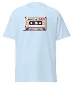 The Best of 1980 Cassette Tape T-shirt Gift for Born in 1980 Present for Men
