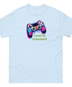 Level 21 Unlocked – 21st Birthday T-shirt For Gamers