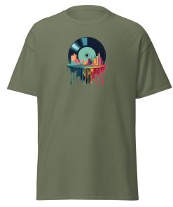 Melting Vinyl Record City T-shirt design