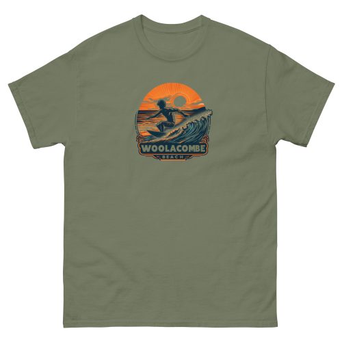 Woolacombe Beach Surfing T-Shirt Devon Surf