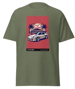 Car Sunset Beach T-Shirt Design Cool Gift Tee T-Shirt
