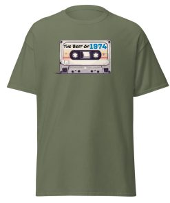 The Best of 1974 Cassette Tape T-shirt Gift for Born in 1974 Present for Men
