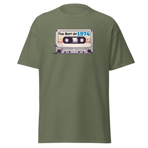 The Best of 1974 Cassette Tape T-shirt Gift for Born in 1974 Present for Men
