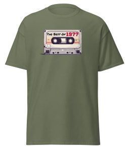 The Best of 1977 Cassette Tape T-shirt Gift for Born in 1977 Present for Men