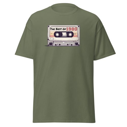 The Best of 1980 Cassette Tape T-shirt Gift for Born in 1980 Present for Men
