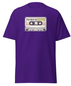 The Best of 1972 Cassette Tape T-shirt Gift for Born in 1972 Present for Men