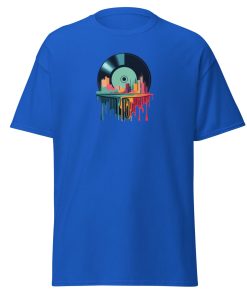 Melting Vinyl Record City T-shirt design