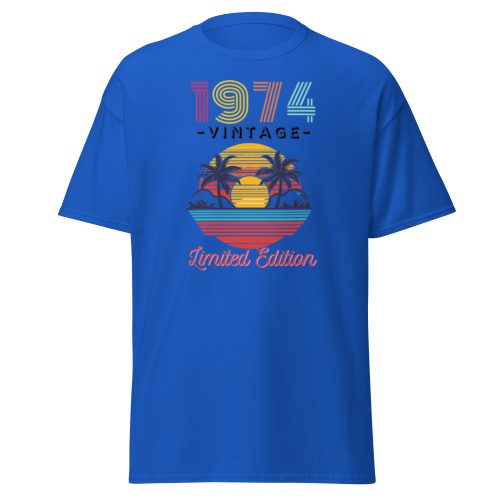 1974 Classic Vintage Limited Edition Birthday T-Shirt Present Born In 1974