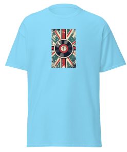 Vintage Retro Union Jack Vinyl Record T-shirt