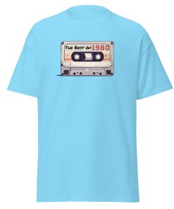 The Best of 1980 Cassette Tape T-shirt Gift for Born in 1980 Present for Men