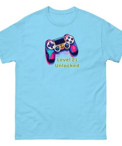 Level 21 Unlocked – 21st Birthday T-shirt For Gamers