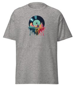 Melting Vinyl Record City T-shirt design