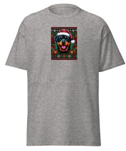 Rottweiler wearing a Santa Hat Christmas T-shirt