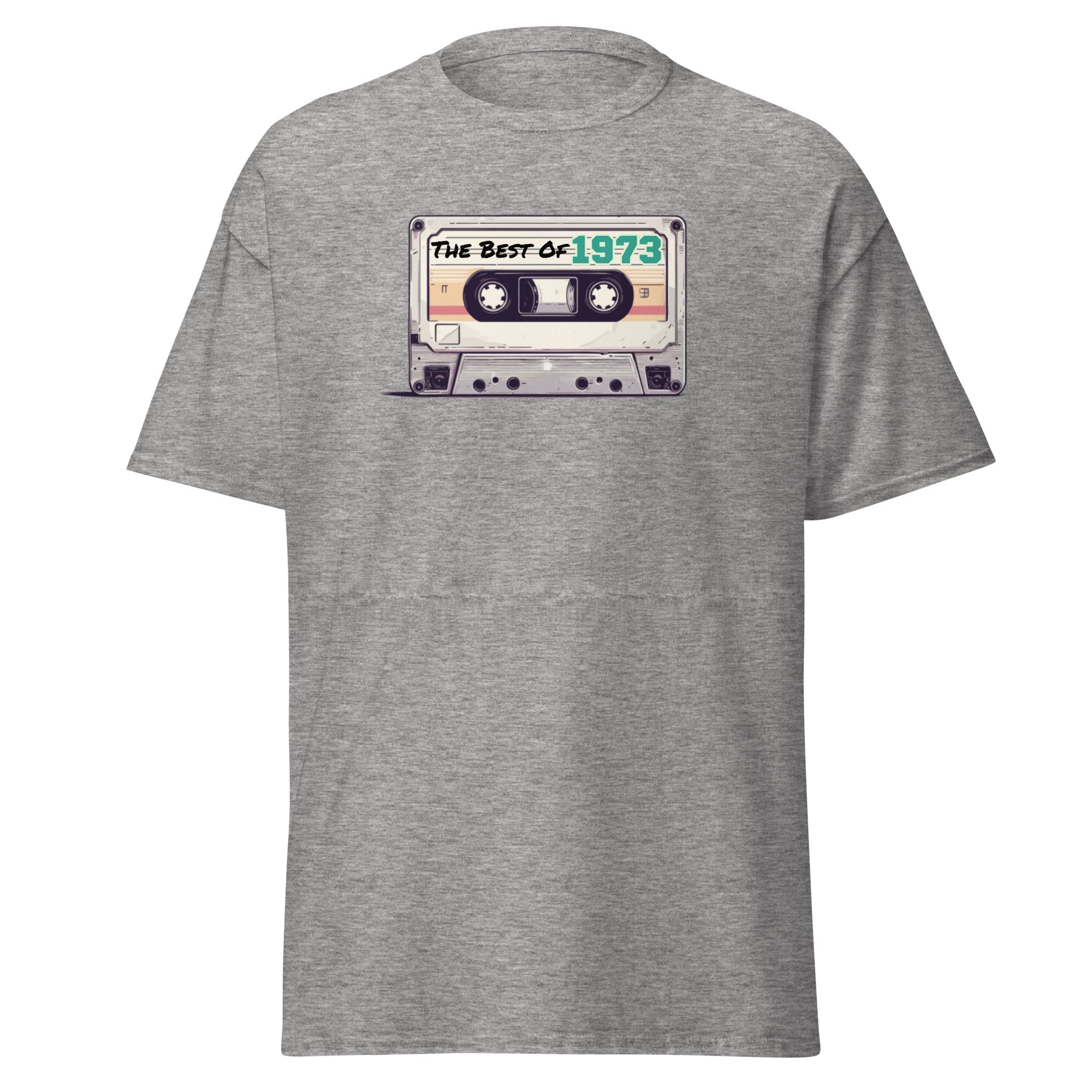 The Best of 1973 Cassette Tape T-shirt Gift for Born in 1973 Present for Men