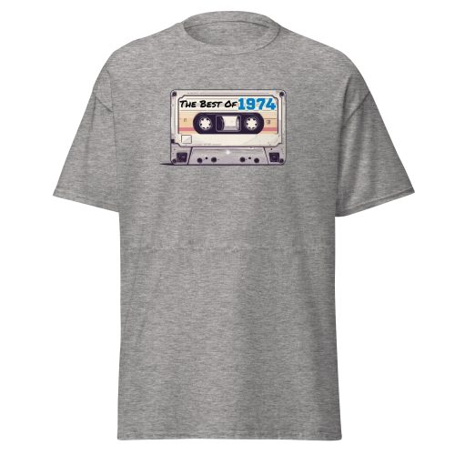 The Best of 1974 Cassette Tape T-shirt Gift for Born in 1974 Present for Men