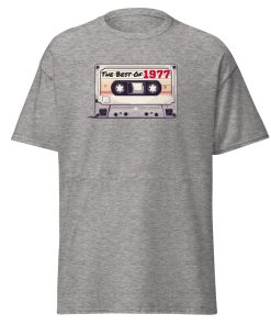 The Best of 1977 Cassette Tape T-shirt Gift for Born in 1977 Present for Men