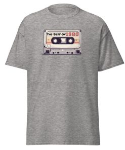 The Best of 1980 Cassette Tape T-shirt Gift for Born in 1980 Present for Men