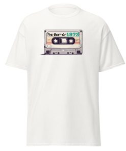 The Best of 1973 Cassette Tape T-shirt Gift for Born in 1973 Present for Men
