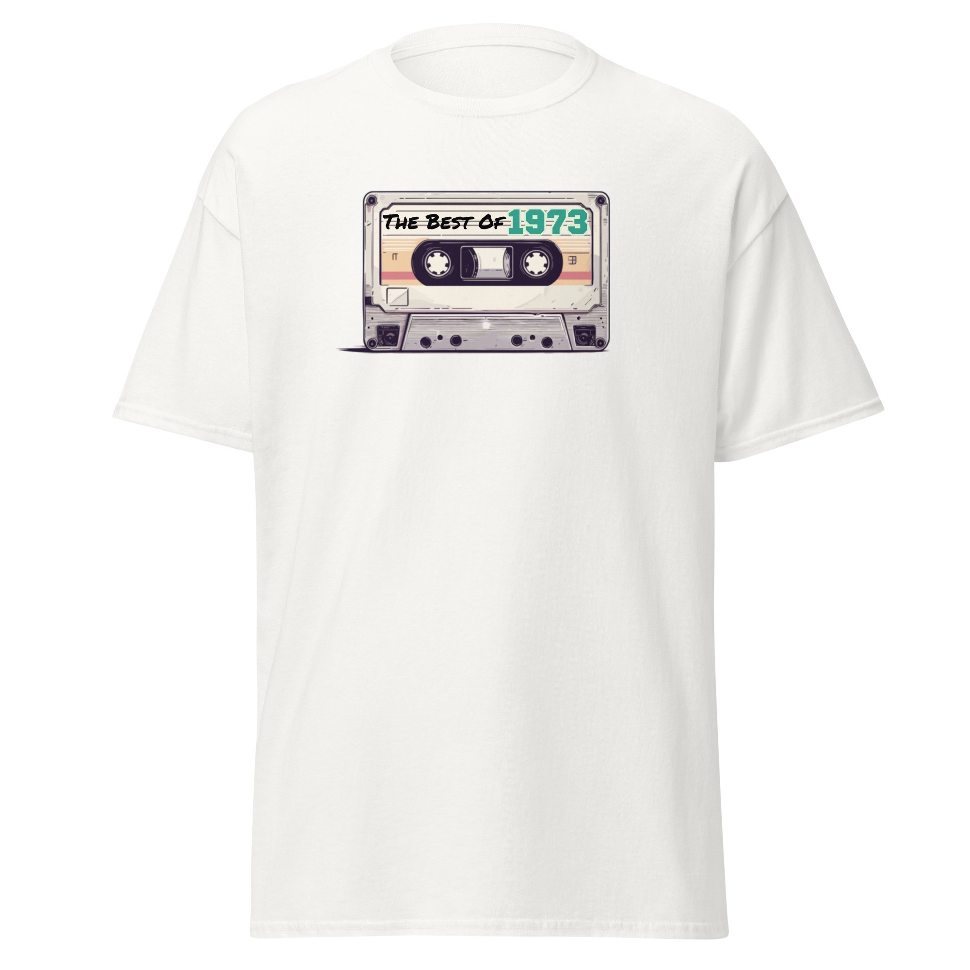 The Best of 1973 Cassette Tape T-shirt Gift for Born in 1973 Present for Men
