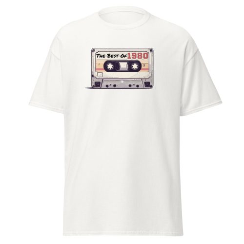 The Best of 1980 Cassette Tape T-shirt Gift for Born in 1980 Present for Men
