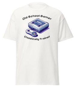 Old School Gamer – Classically Trained – T-shirt gift for Retro Gamers