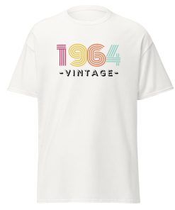 1964 Vintage Birthday T-shirt for 60th Birthday Present Born in 1964