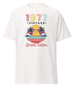 1972 Classic Vintage Limited Edition Birthday T-Shirt Present Born In 1972