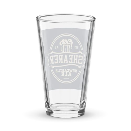 Shearer Newcastle Ale Pint Glass Shaker pint glass NUFC gift
