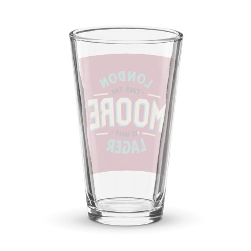 Moore London Lager Shaker pint glass West Ham Gift