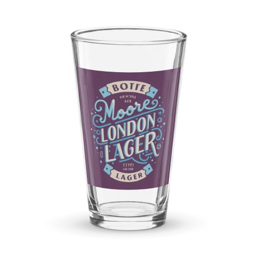 Moore London Lager Pint Glass Shaker pint glass WHUFC gift