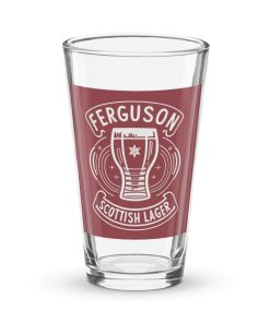 Ferguson Scottish Lager Pint Glass Shaker pint glass Man Utd Gift