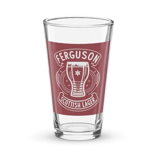 Ferguson Scottish Lager Pint Glass Shaker pint glass Man Utd Gift