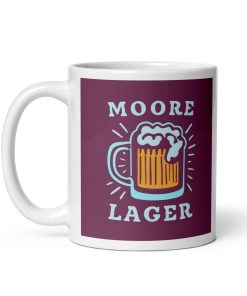 Moore Lager Beer Gift Mug for West Ham United Fans