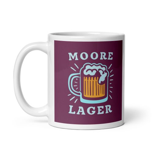 Moore Lager Beer Gift Mug for West Ham United Fans