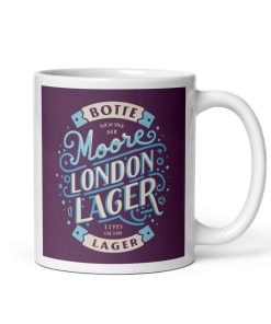 Moore London Lager Gift Mug for Beer and WHUFC fans