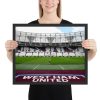 West Ham United London Stadium Framed Poster Gift for WHU fans
