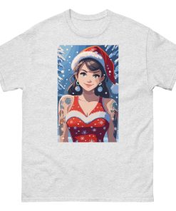 Christmas T-shirt – Anime Girl in Festive Christmas t-shirt